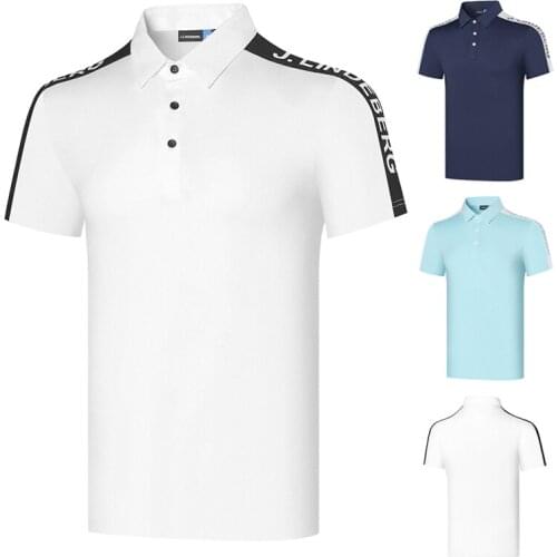 2021 JL Golf Clothing Sports Leisure Outdoor Breathable Fashion Mens High-Quality Moisture Wicking Polo Short-Sleeved T-Shirt