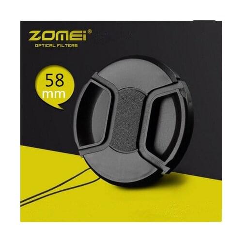 58mm Snap-On Front Lens Cap/Cover for Canon 550D 600D Nikon Tamron Sigma Pentax Olympus Sony Samsung all DSLR Lenses with Rope