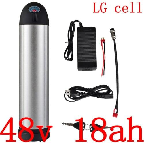 48V Electric Bicycle Battery 48V 17Ah electric bike battery 48v 18ah lithium battery use LG cell for 48V 500W 750W 1000W motor