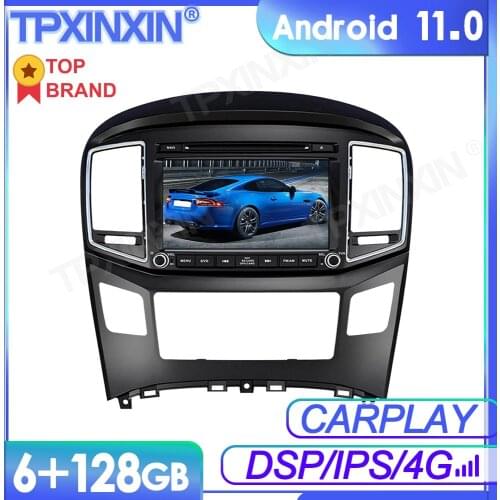 6+128GB Android 11 For Hyundai H1 2016-2018 Car Multimedia Player GPS Navi Radio Audio Stereo Screen DVD Head Unit Tape Recorder