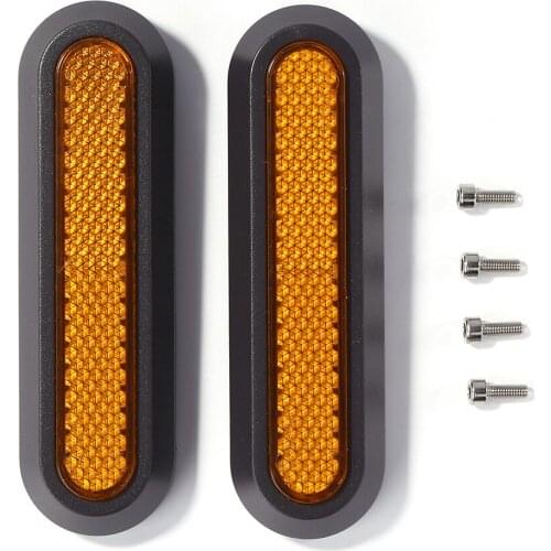Rear Wheel Hub Cover Protective ABS Shell Reflective Warning Stickers Tape for Xiaomi Mi Electric Scooter Pro 2 M365