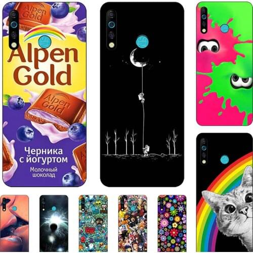 For TECNO Camon 12 Case Cute Cartoon Silicone Back Cover For TECNO Camon12 Pro Spark 4 Spark4 Lite Case Camon12 Air 12air Coque