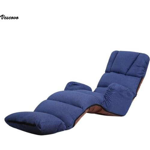 FORMTHEO Large Size Recliner Floor Chaise Lounge Bed Sofa Chair With Footrest