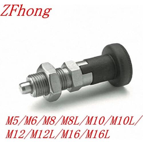 M5 M6 M8 M10 M12 M16 Stainless steel Indexing plungers with rest position