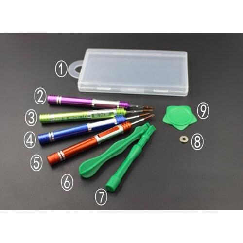 NOVFIX 9 in1 Dissassemble Screwdriver repair Tools Kit for iPhone 3GS 4 4S 5 iPod Touch Tablet etc
