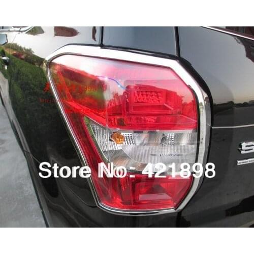 For Subaru Forester 2013 2014 2015 2016 ABS Chrome Tail Light Rear Back Frame Lamp Cover molding