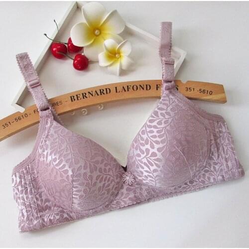 New product no steel ring bra without binding underwear smooth soft and comfortable breathable gathered thin sexy lingerie