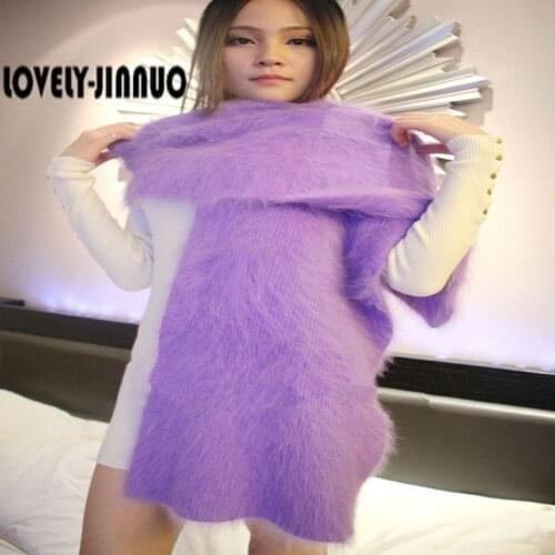 New Style Customized plush velvet Scarf Shawl mink cashmere Scarf Unisex color 220cm longer 70cm width free shipping JN332A