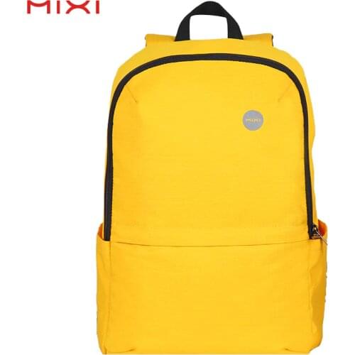 Mixi Brief Light Backpack Men Women Casual Back Bag Shoulder Waterproof Canvas 15"