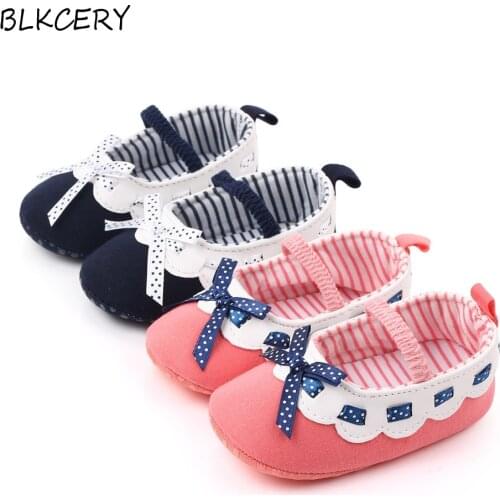 Fashion Brand Newborn Baby Girl First Step Soft Sole Shoes for 1 Year Old Mary Jane Flats Shoes Toddler Walking Infant Prewalker