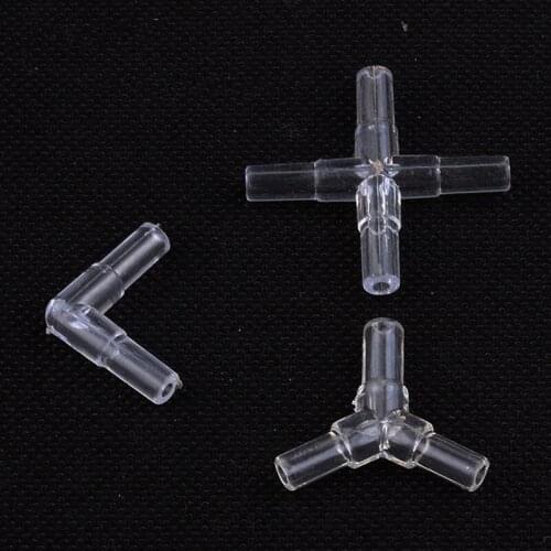 10 pcs/lot 2/3/4 Ways Air Pump House Air Pipe Tube For Aquarium Fish Tank Air Pump Connector Transparent Control Valve