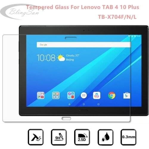 9H Premium Tempered Glass For Lenovo TAB 4 10 Plus TB-X704 Tablet Screen Protector For TAB4 10 Plus TB-X704F TB-X704L Film Glass