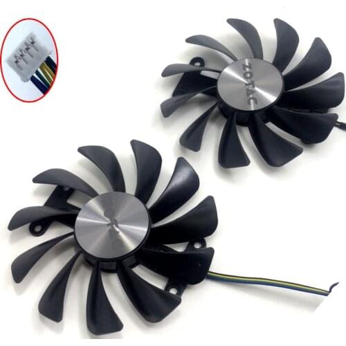 Novo 95mm gfm10012h12spa gaa8s2u cooler fã substituir para zotac gtx 1070 1080 amp ed 8 gb gtx1080 gráficos de vídeo placa de re