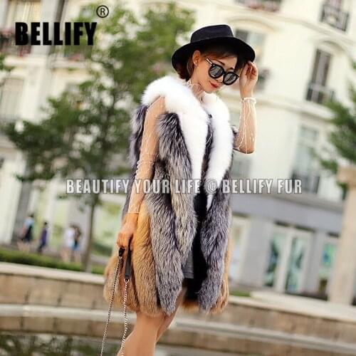 New Real Fox fur Plush Women Vest Fashion Luxury Thick Warm Beautiful Color Streetwear