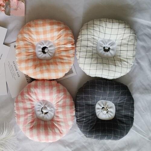 1PC Plaid Elizabeth protective ring fabric soft cotton filled pet cat dog collar anti-bite Neck-Collar Elizabeth Circle
