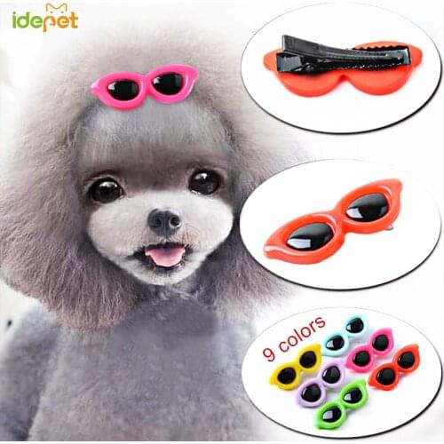 1pcs Pet Hair Clips Sunglasses Hairpins Cute Dog Kitten Puppy Bow Hairpins Hairband Pet Grooming Beauty Dog Supplies 25