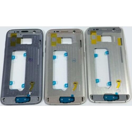 10pcs/lot Free DHL Silver Blue Gold Middle Metal Frame Housing Bezel Chassis For Samsung Galaxy S7 G930 G930F