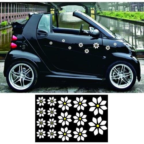 16 flowers romantic graphic vinyl car sticker decals fit for smart truck motobike helmet funny sticker