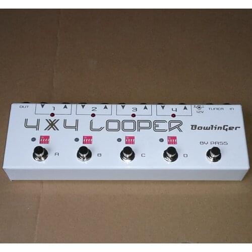 4-channel programmable effector, line selector LOOPER electric guitar pedal effector