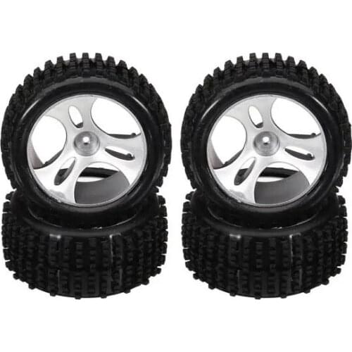 4PCS Wheels Tires Tyre A959-01 for Wltoys A959 A959-B A959-A 1/18 RC Car Spare Parts Accessories