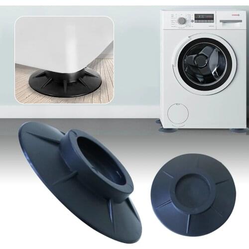 Floor Mat Washing Machine Feet Pads Non Slip Shock Proof Furniture Elasticity Black Rubber Protectors Home Accessories 4pcs