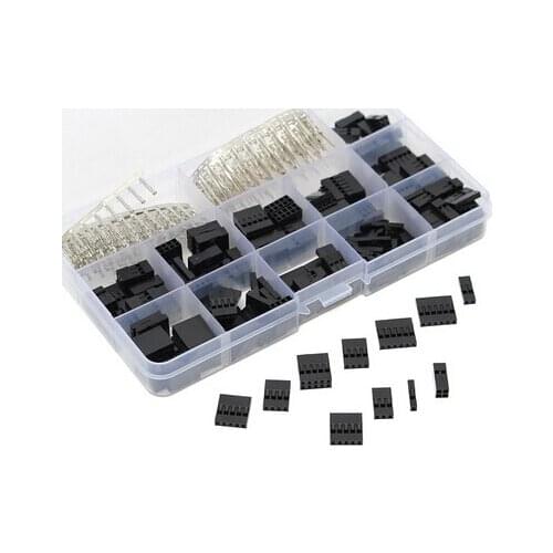 430pcsDupont 2.54mm Wire Jumper Pin Header Connector Housing Kit Male Female crimp pin Connector Terminal