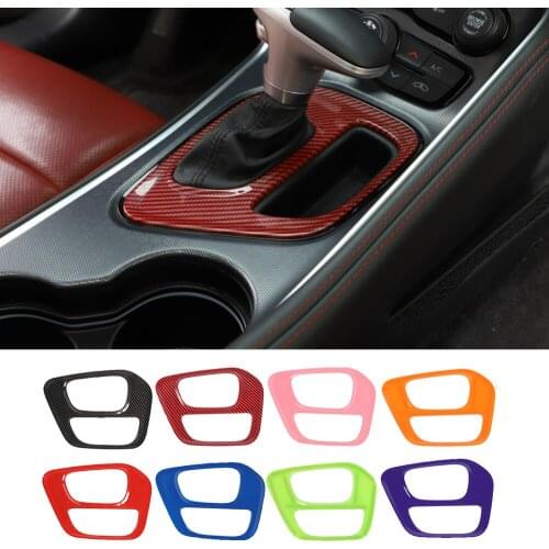 ABS Interior Mouldings for Dodge Challenger 2015-2021 Central Control Gear Shift Panel Cover Decoration Trim Car Accessories
