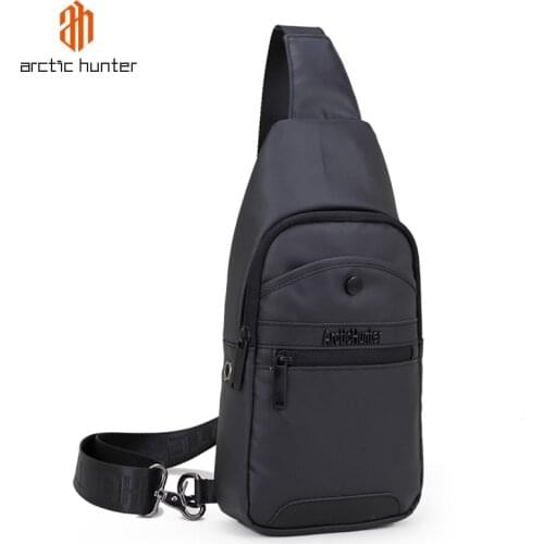 ARCTIC HUNTER Outdoor Sport Men Sling Bags Crossbody Pack for Cell Phone Large Capacity Chest Bag Male Waterproof Single Pouch