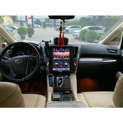 2 Din Android Audio Stereo Receiver Car Radio For TOYOTA Alphard AH30 2015-2019 Auto GPS Navigation Video Player Tesla Vertical