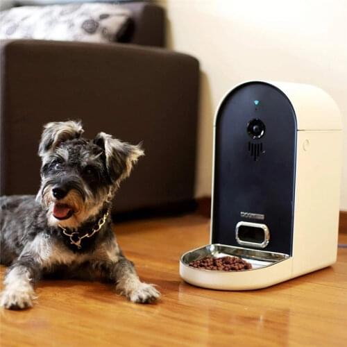 Automatic Dog Pet Feeder With Camera WiFi 6L Large Capacity App Control Food Dispenser interactive cat feeder bowls pet supplies