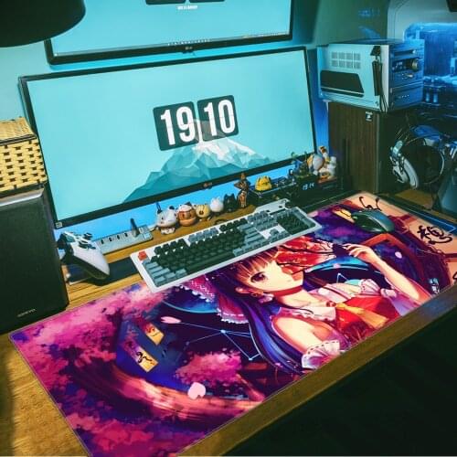 Hip Pop Large Mouse pad PC Computer mat Computer Gaming Mousepad Anti-slip Natural Rubber with Locking Edge Gaming Mouse Mat