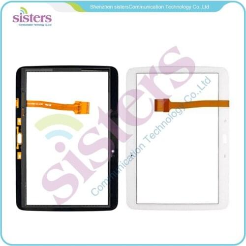 1PCS Black/White Wholesale High quality Touch Screen Digitizer for Samsung Galaxy Tab 3 10.1 P5200 P5210 + Free shipping