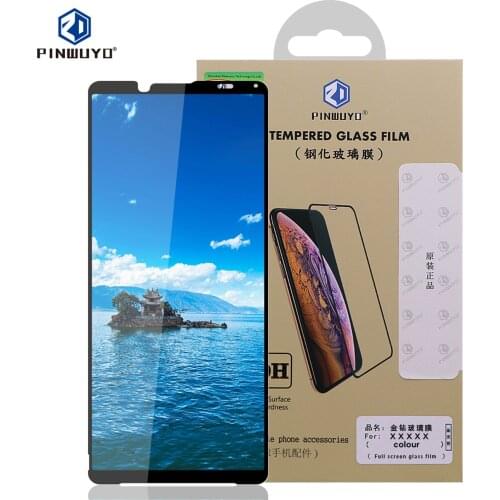 For Sony Xperia 10 II Tempered Glass Full Screen Coverage PINWUYO 9H Protective ilm For Sony Xperia 1 II Screen Glass