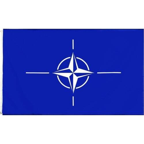 60x90cm/90x150cm North Atlantic Treaty Organization NATO Flag 2x3ft/3x5ft OTAN Banner
