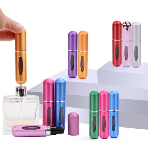 8ml 5ml Portable Mini Refillable Perfume Bottle With Spray Scent Pump Empty Cosmetic Containers Atomizer Bottle For Travel Tool