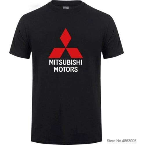 Mens And Womens Fashion Mitsubishi T-shirt Short Sleeve Round Neck Short Sleeve T Shirt