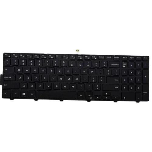 Laptop Keyboard with Backlit Frame for Dell Inspiron 15 3000 3541 3542 5000 15-3543 15-3551 US Layout