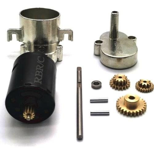 For WPL D12 1/10 RC Truck Car Upgrade Parts Metal Transmission Gearbox Gear Box with Metal Gear Set Accessories