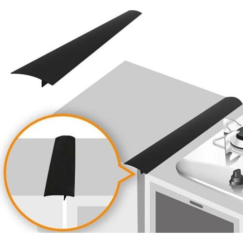 Kitchen Stove Counter Cover T-shaped Strip Waterproof Silicone Stove GapCaulk Tape Filler Tool SCVD889