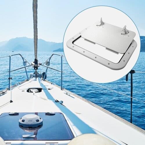425*315mm Boat Hatch ABS Marine Access/Deck Hatch For Marine Yacht RV Non-Slip Removal Knob Anti-Aging Boat Accessories Marine