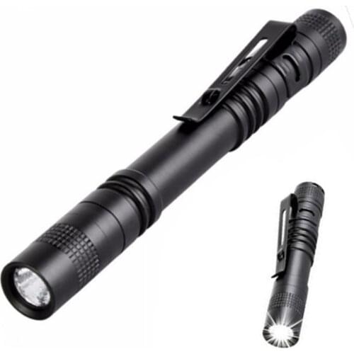 Mini Pen Shape Flashlight Portable Waterproof Flashlight Super Bright Camping Moto Accessories Gear Torch Light