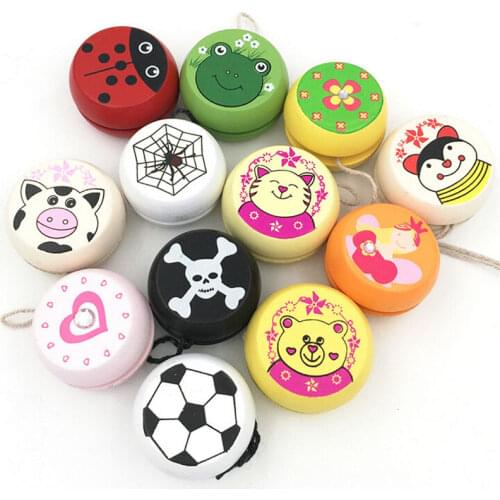 Multi-typle 5cm Wooden Yo Yo Personality Creative Building Personality Hobbies Classic Yoyo Classic Toys For Children Gifts