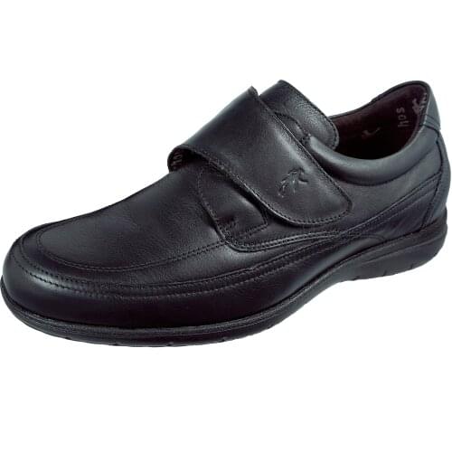 Fluchos Luca mens shoes with Velcro black leather Ref.8782