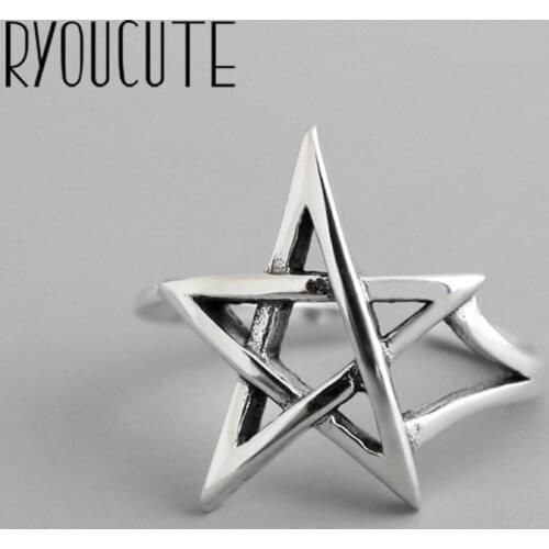 New Fashion Gothic Men Star David Rings For Women Jewelry Birthday Gift Romantic Wedding Engagement Drop Shipping