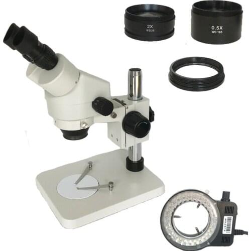 Industrial Binocular stereo microscope 3.5X-90X zoom Magnifier SMD soldering microscopio for jewelry phone repair toolkit