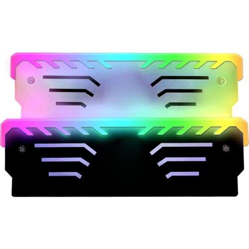 DDR3 DDR4 Memory RAM Cooling Radiator 256 Colors RGB Automatic Light Changing Aluminum Cooling Ventilation Exhaust For Desktop