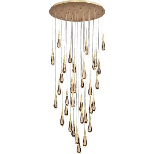 Modern creative living room crystal pendant lights