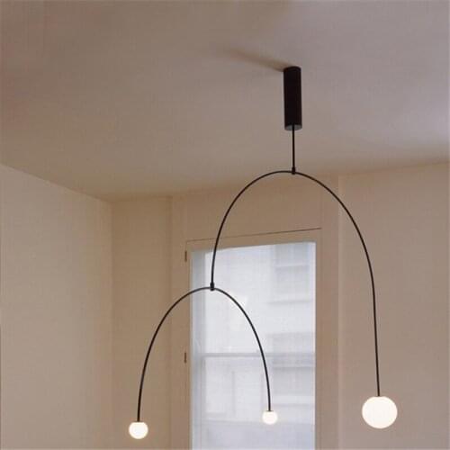 Modern U-Tube Pendant Lights Indoor Decor Hanging Lighting Fixtures Nordic Industrial Pendant Lamp Restaurant LED luminaires
