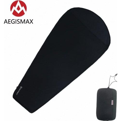 AEGISMAX Camping Sleeping Bag Fleece Envelope/Mummy Style Sleeping Bag Rapid Warming Soft Sleeping Bags With Compression Bag