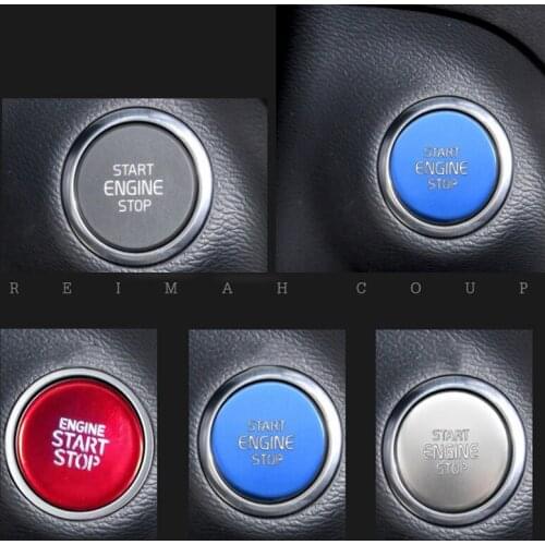 Car Engine Start-Stop Button Sticker One-Key Start Button Trim Sticker for Hyundai Tucson Elantra 2021 2022